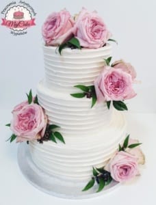 MajCake - tort weselny róże